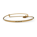 &LIVY Gold POSY Bangle Love Hearts