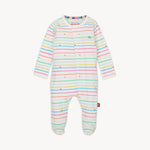 Magnetic Me Organic Cotton Footie Rainbow Road