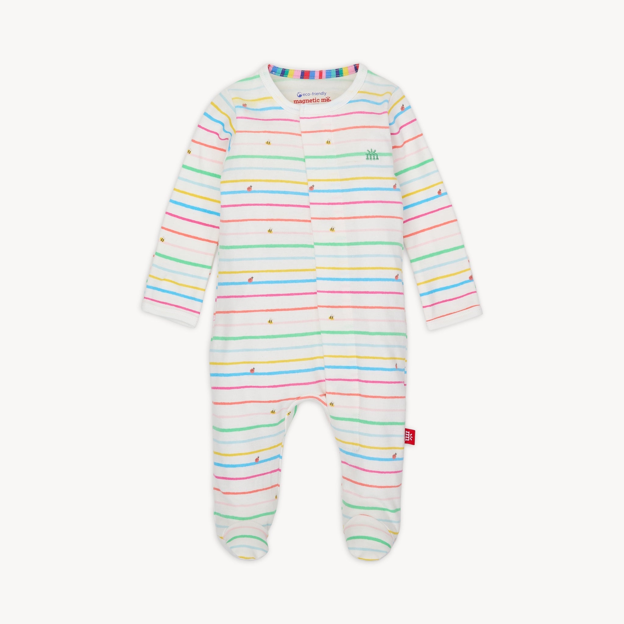 Magnetic Me Organic Cotton Footie Rainbow Road