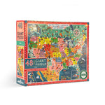 eeBoo Giant Puzzle USA 48pc 