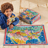 eeBoo - Giant Puzzle - USA 48pc