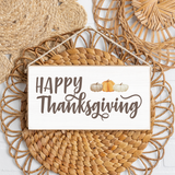 Rustic Marlin Twine Sign  Happy Thanksgiving