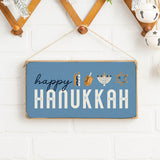 Rustic Marlin Twine Sign Happy Hanukkah