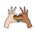 Brittany Paige Pride Heart Sticker