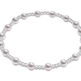 enewton - Classic Sincerity Pattern Sterling 4mm Bracelet - Pearl