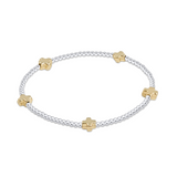 enewton Signature Cross Small Sterling Mixed Metal Bead 2mm Gold Bracelet