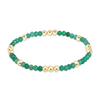 enewton 3MM Worthy Pattern Bracelet Green Onyx