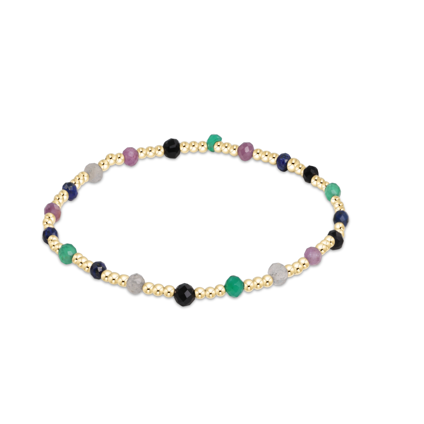 enewton Extends Gemstone Gold Sincerity 3mm Bead Bracelet - Hot Mess Fall Winter