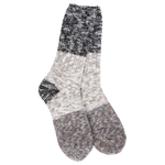 World's Softest Socks Stone Multi Ragg Crew Color Block