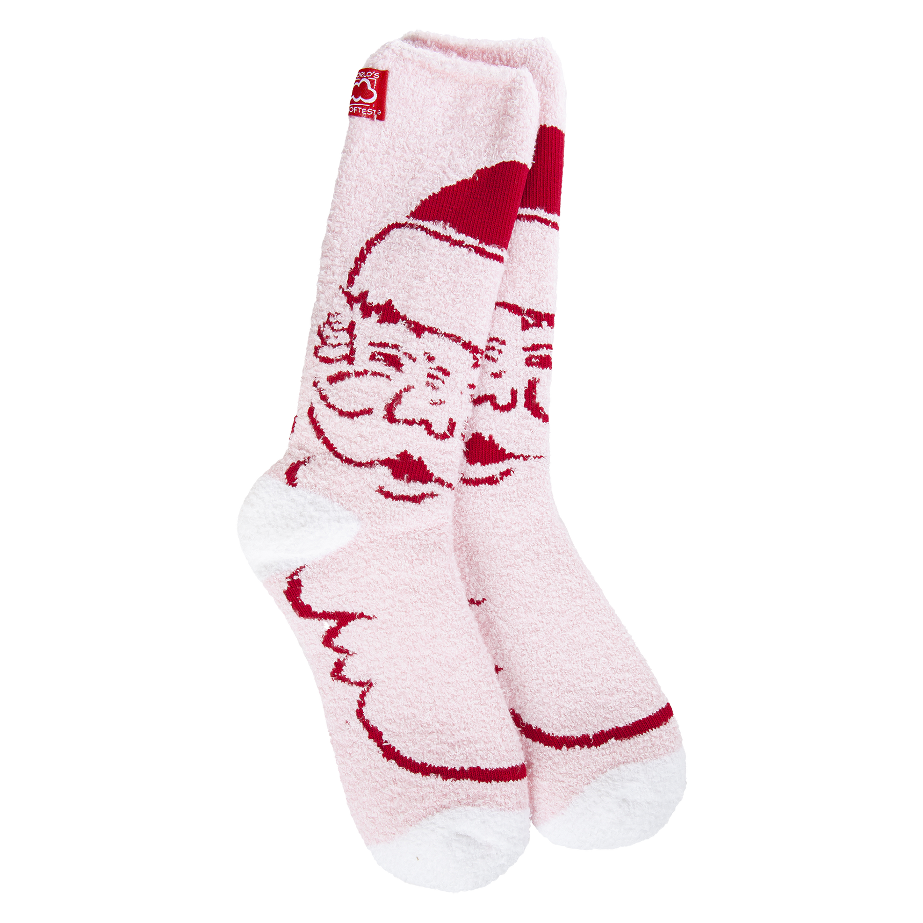 World's Softest Socks Cozy Crew Santa