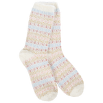 World's Softest Socks Wonderland Feather Multi Stripe Crew