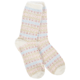 World's Softest Socks Wonderland Feather Multi Stripe Crew