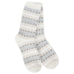 World's Softest Socks Wintertime Feather Multi Stripe Crew