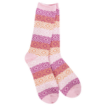 World's Softest Socks Pink Gem Crew