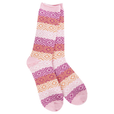 World's Softest Socks Pink Gem Crew