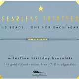 Lucky Feather - Bracelet - Fearless Thirteen Milestone Birthday