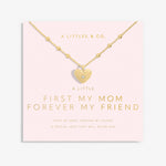 A  Littles & Co Necklace Gold First My Mom Forever My Friend