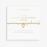 A Littles & Co Gold Bracelet Happy Birthday Mom