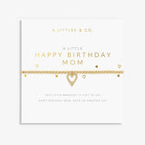 A Littles & Co Gold Bracelet Happy Birthday Mom