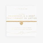 A Littles & Co Bracelet Friendship Is A Knot Gold 