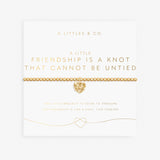 A Littles & Co Bracelet Friendship Is A Knot Gold 