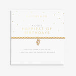 A Littles & Co Bracelet Happiest of Birthdays Gold