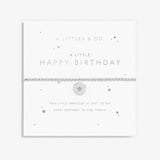 A  Littles & Co Bracelet Silver Children's Happy Birthday