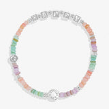 A Littles & Co - Children's Happy Little Moments Bracelet - Be Happy Silver