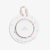 A Littles & Co - Children's Happy Little Moments Bracelet - Be Happy Silver