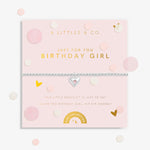 A Littles & Co Children's Bracelet Confetti Birthday Girl Silver