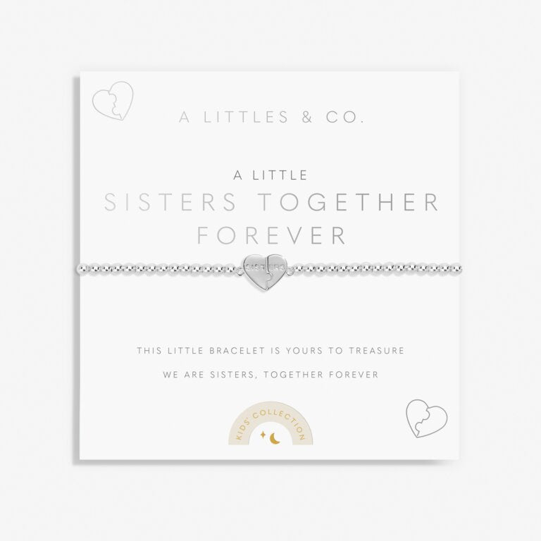 A Littles & Co Children's Bracelet Sisters Together Forever Silver