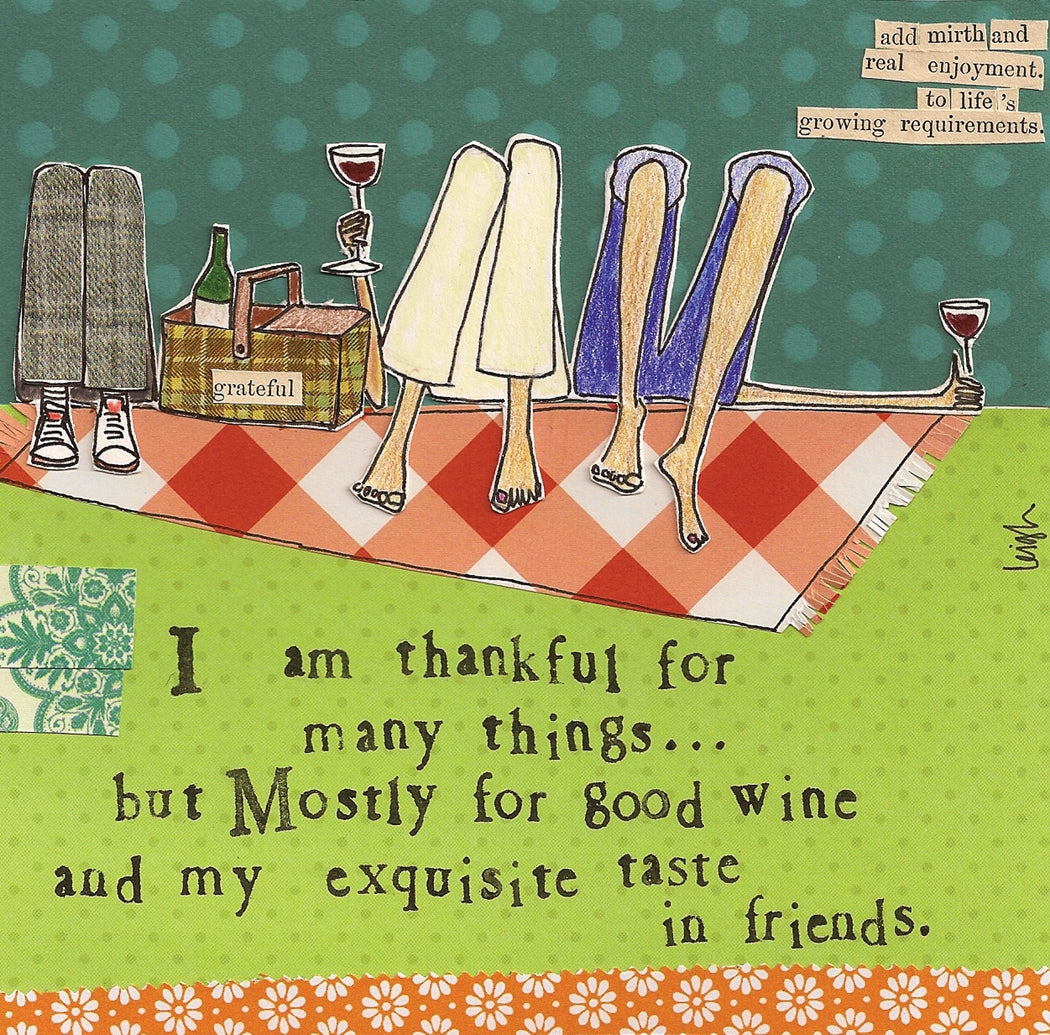 Boston International Cocktail Napkins Curly Girl Thankful For