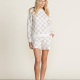 Barefoot Dreams - Oatmeal/Cream CozyChic Cotton Checkered