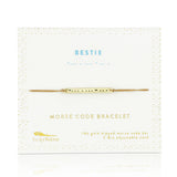 Lucky Feather - Bestie Morse Code Bracelet