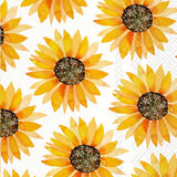 Boston International - Guest Napkins - Sunflower Pattern