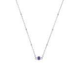 FYB - Birthstone Necklaces - Silver