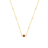 FYB - Birthstone Necklace - Gold