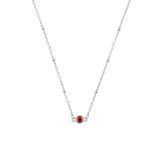 FYB - Birthstone Necklaces - Silver