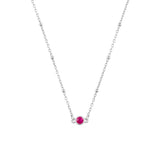 FYB - Birthstone Necklaces - Silver