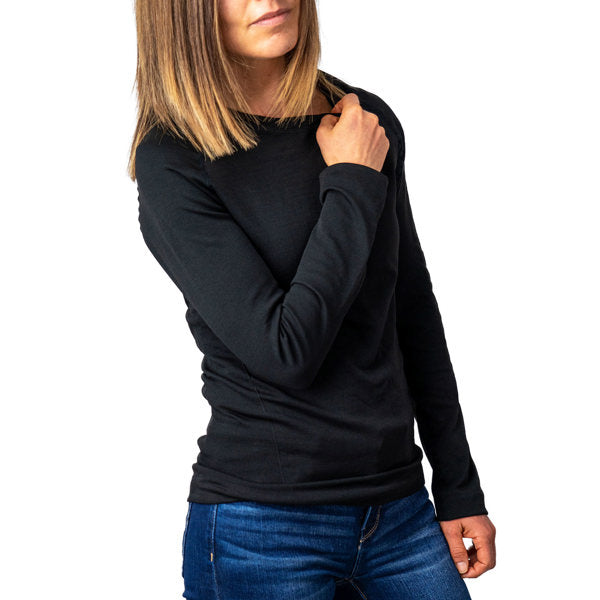 Britt's Knits Black Fleece Tops