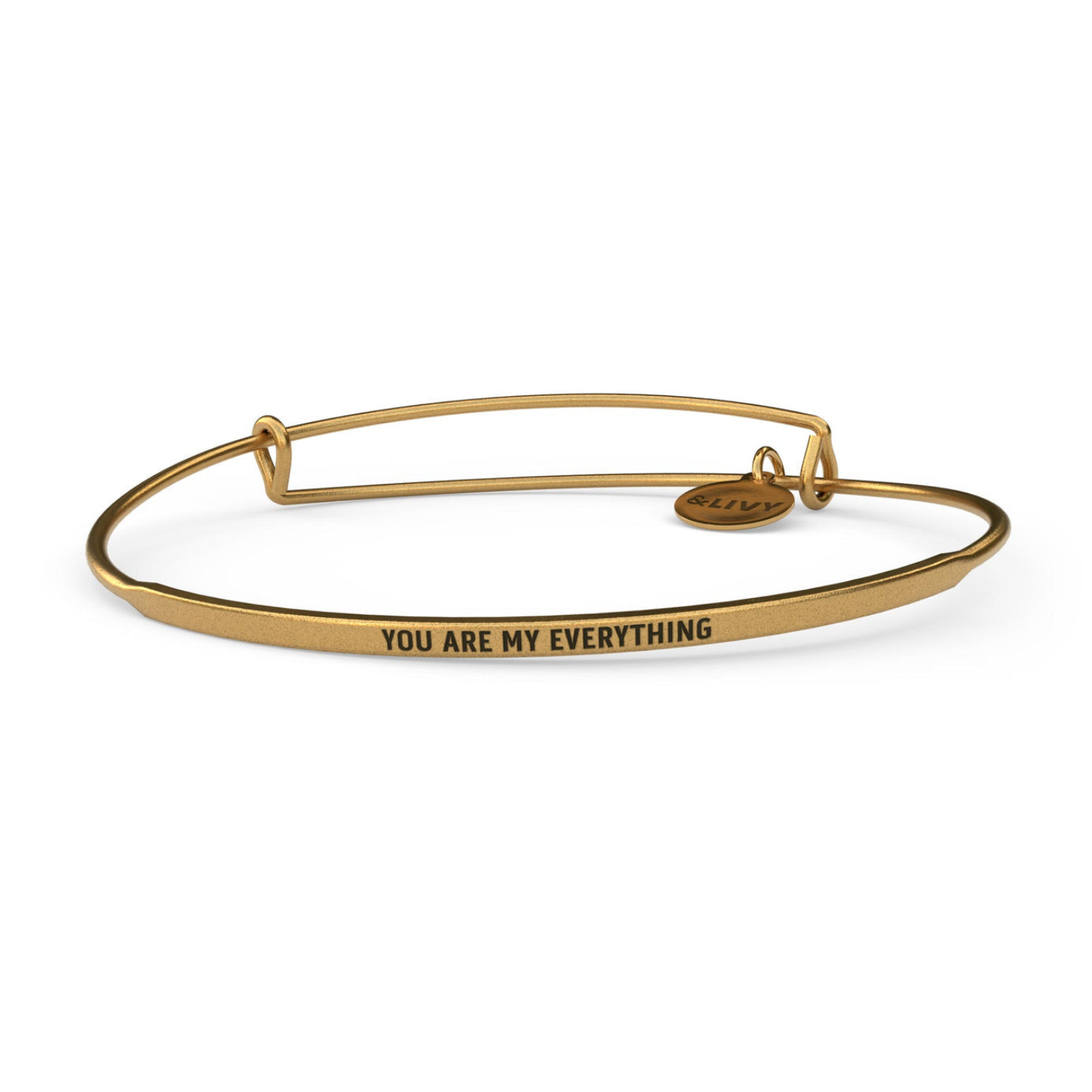 &LIVY Gold POSY Bangle You Are My Everything