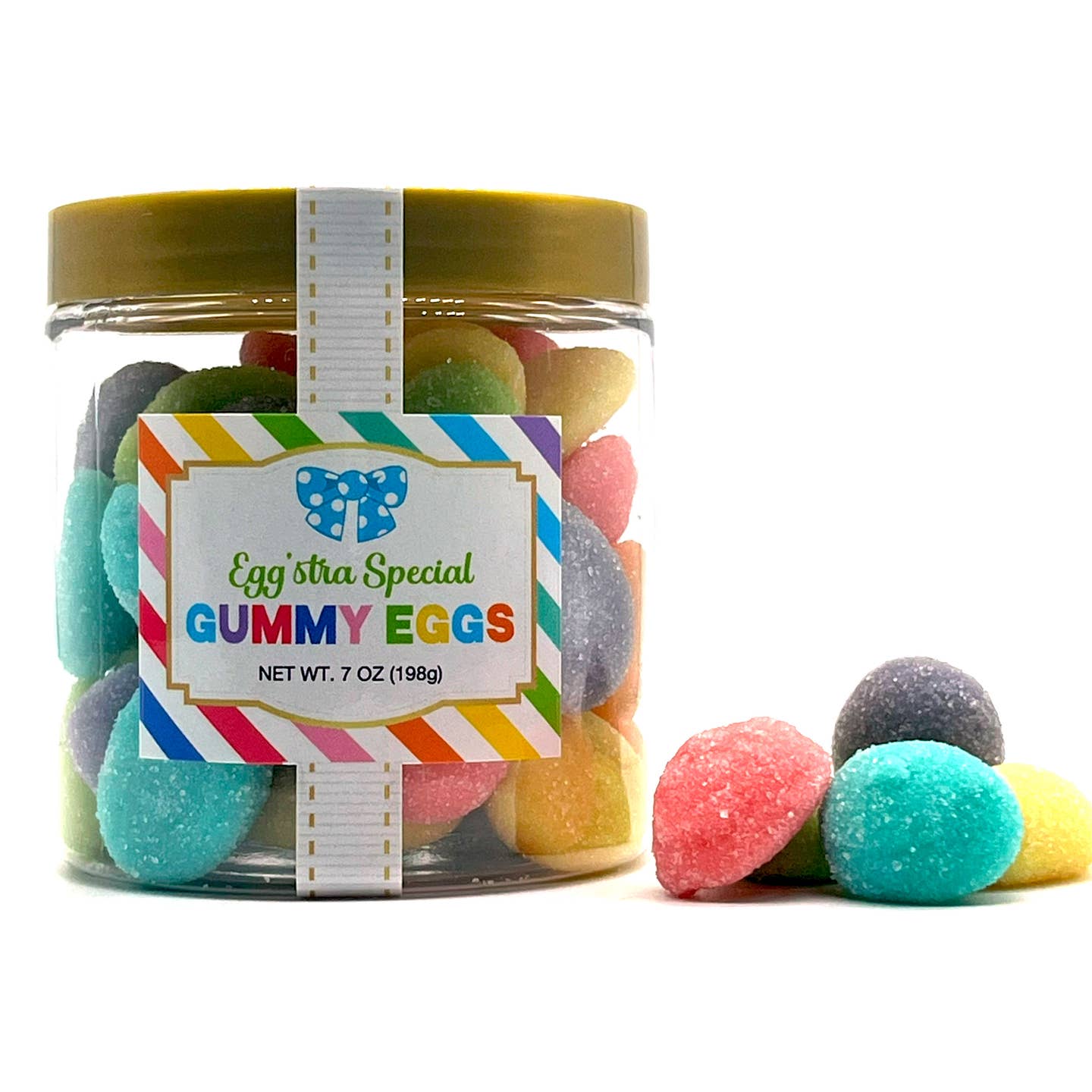 Oh Sugar Candy Sugar Stacks Easter Spring Sanded Gummy Eggs