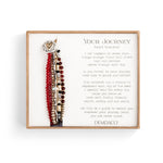 Demdaco Beaded Love Bracelet Garnet