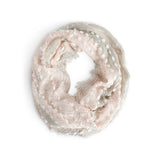 Demdaco Textured Infinity Scarf Blush