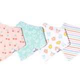 Copper Pearl - Bib Set  (4 pack) - Cheery Bandana