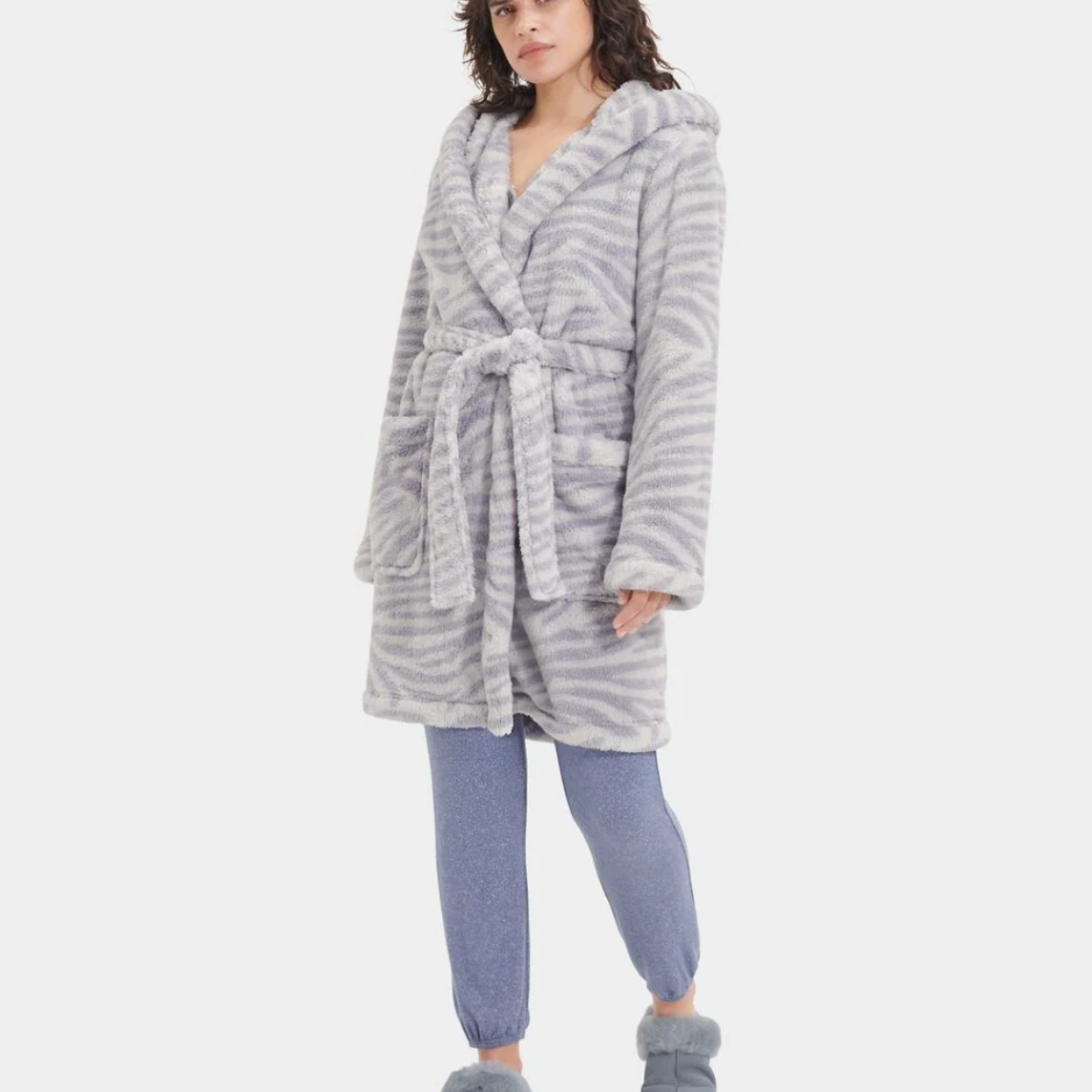 UGG Aarti Robe Cloudy Grey Zebra