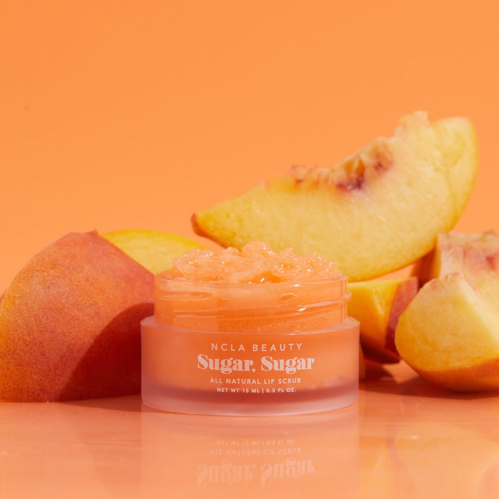 NCLA Beauty Sugar, Sugar Lip Scrub Peach