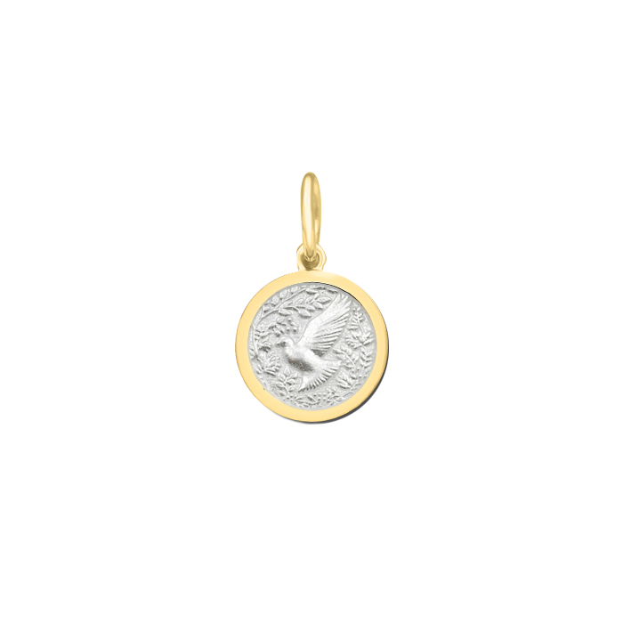 Lola Dove Gold Pendant Alpine White