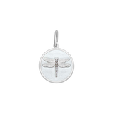 Lola Alpine White Dragonfly Pendant