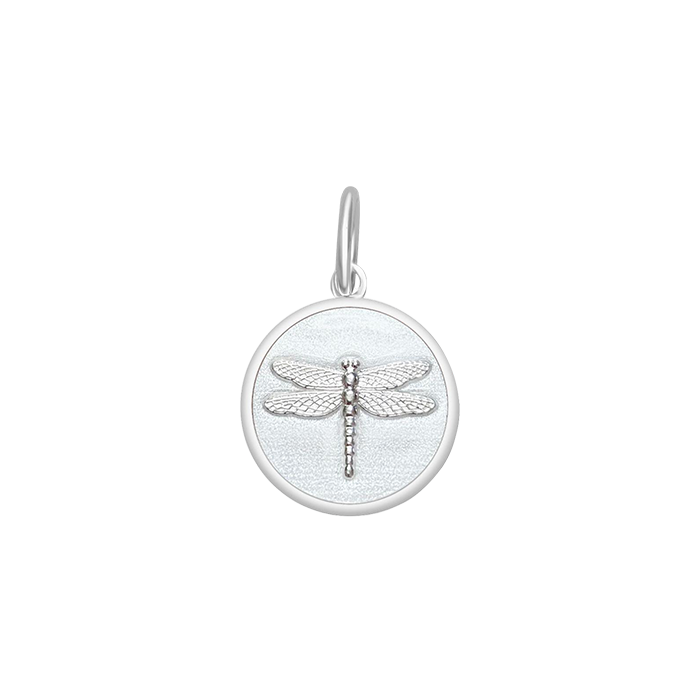 Lola Alpine White Dragonfly Pendant